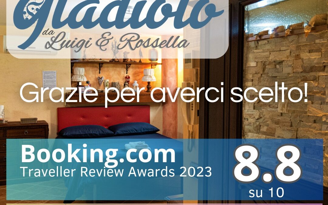 Alloggio Gladiolo, riconoscimenti da Booking.com e AirBnB