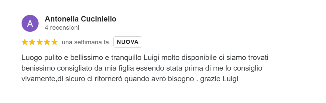 Alloggio Gladiolo Guest House - Latina Scalo - Recensioni Google - Aprile 2024