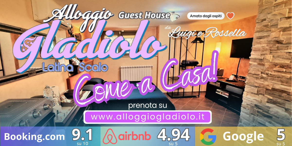 Alloggio Gladiolo - Latina Scalo - copertina - ottobre 2024 landscape