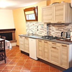 Alloggio Gladiolo - Cucina e Camino 01