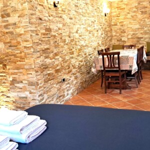 Alloggio Gladiolo - Letto Cucina Tavolo e Camino 03